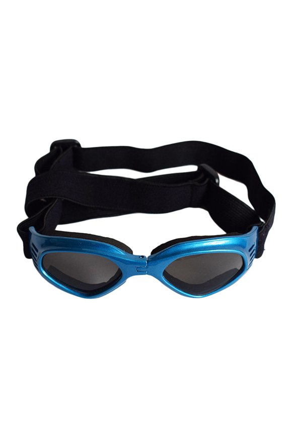 Blue Pet Sunglasses for Dogs Protective Eye Goggles with Adjustable Frame and Air Flow Vent