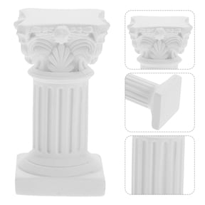 SKISUNO White 6.5CM Roman Column Figurine Home Decor Wedding Pillar