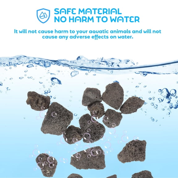 SKISUNO Dark Brown Volcanic Rock Ornament for Fish Tank and Home Craft Decoration Use