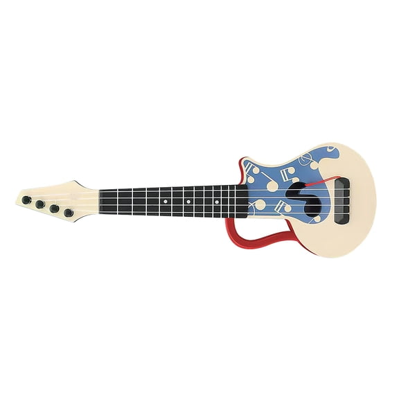 SKISUNO Durable Red Kid Ukulele Made of Plastic and Nylon Perfect for Beginner and Decor