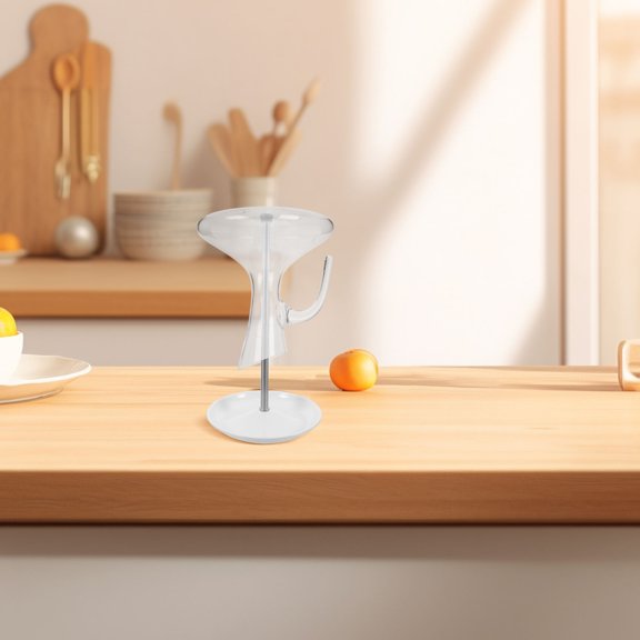 SKISUNO Elegant Wine Decanter Drying Rack with Drip Catching Tray and Scratch Preventing Silicone