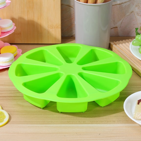 SKISUNO Food Grade Silicone Triangle 8 Cavity Cake Mold Reusable for Oven and Microwave