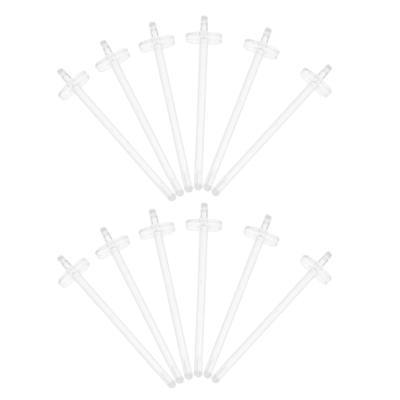 SKISUNO Hole Board Accessories 50PCS Transparent Plastic Hooks for Showroom Displays