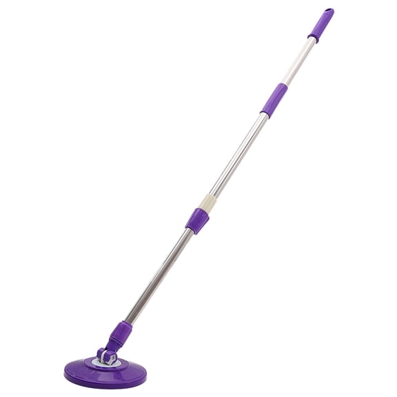 SKISUNO Home Dust Mop with Enhanced Stainless Steel Pipe and Convenient Single Head Design in Purple