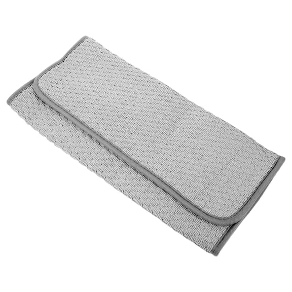 SKISUNO White Kitchen Drying Mat for Tableware and Vegetables Foldable and Scratch-Resistant