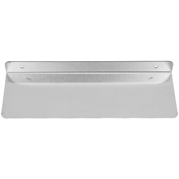 SKISUNO Plated Silver Stainless Steel Wall Mounted Shelf Nodrill Heavy Duty Floating Shelf for Kitchen Storage