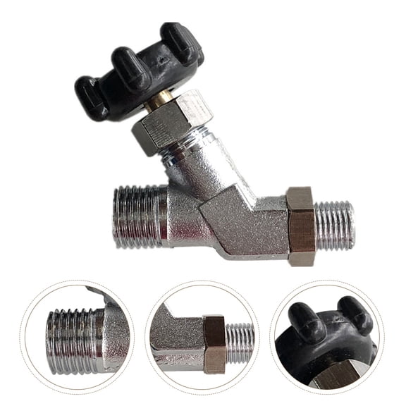 SKISUNO One Way Air Valve Premium Iron Drain Valve Rubber 1Set for Friends