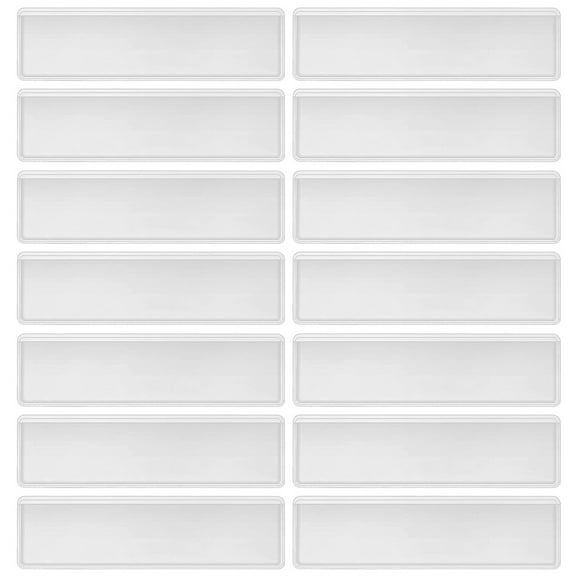 HOOWIFFY Skisuno Clear PVC Label Holders Waterproof for Storage Organization