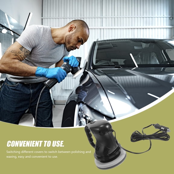 SKISUNO Small Polisher For Car Detailing Black 1Pack