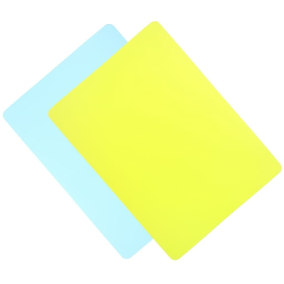 SKISUNO Table Mats for Kids Silicone Pads Assorted Color 2Pcs