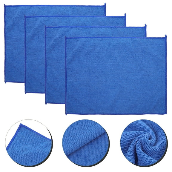 SKISUNO Towels for Kitchen 4Pcs Blue Microfiber 14.93X11.40In