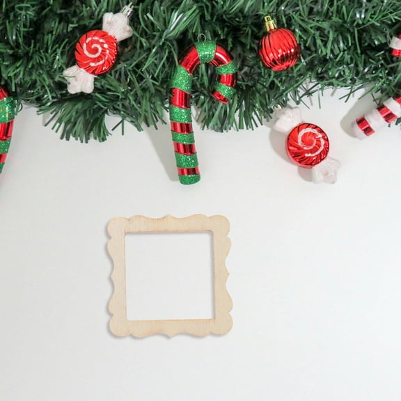 HOOWIFFY 10Pcs Premium Wood Wooden Pieces for Crafts Smooth Decorative Ornaments