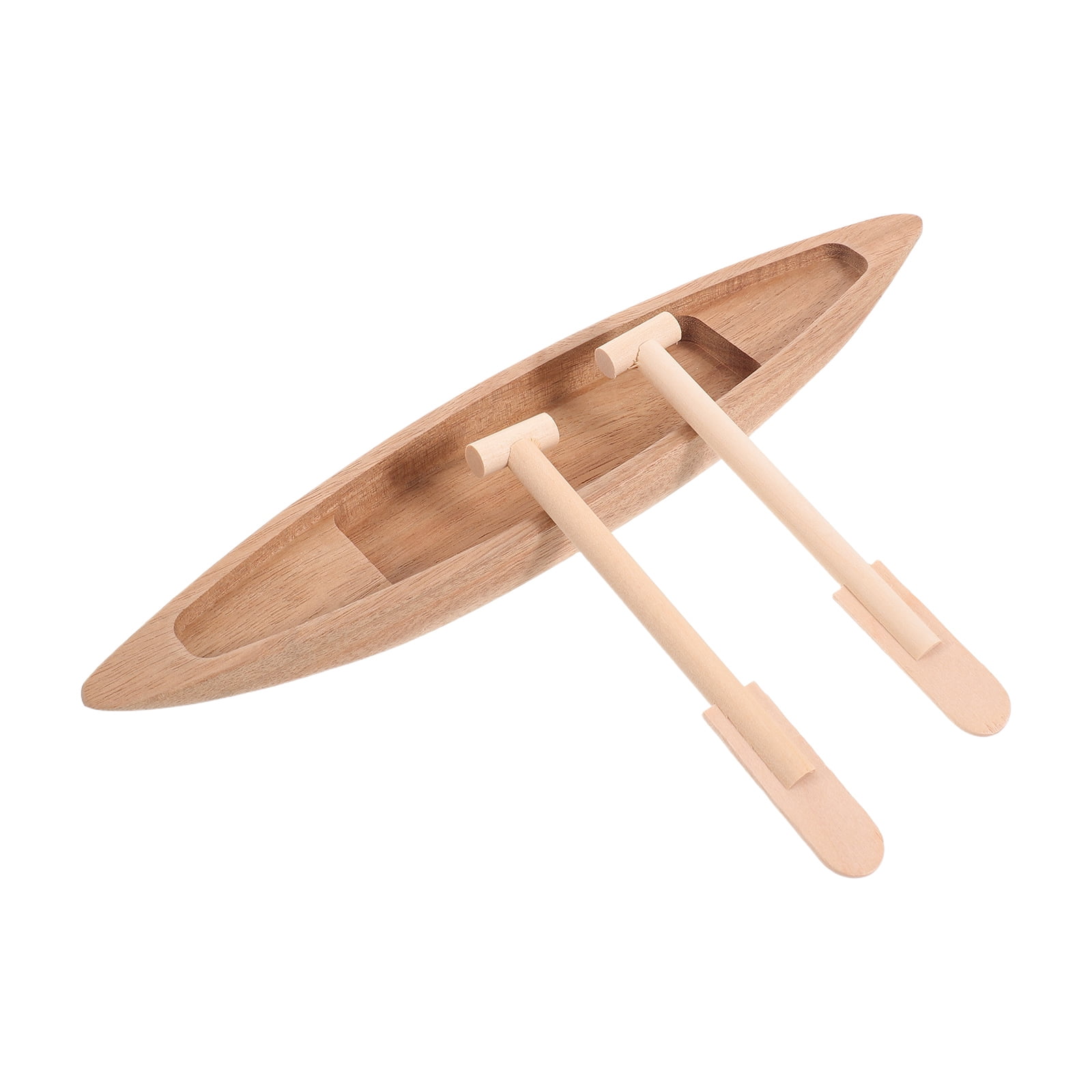 SKISUNO Unfinished Wooden Boat Craft with Light Brown Wood Color for ...