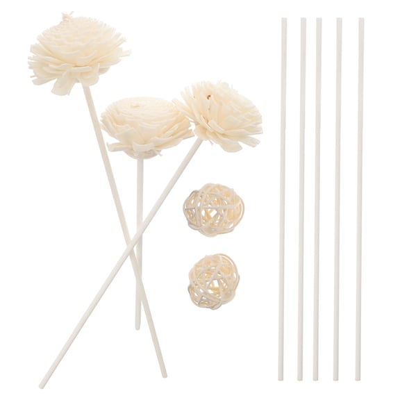 SKISUNO White Reed Diffuser Sticks for Bathroom and Aromatherapy Home Fragrance