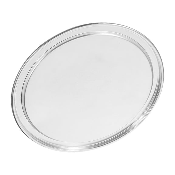 SKISUNO Wide Rim Pizza Pan Aluminum Alloy For Home Baking Silver 1 Set