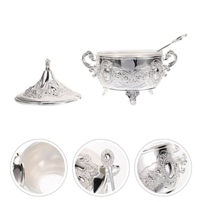 SKISUNO Zinc Alloy Salt Dish Set for Kitchen Storage and Home Use, Kitchenware Container