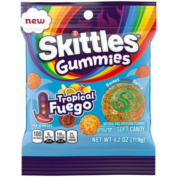 SKITTLES GUMMIES TROPICAL FUEGO