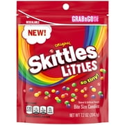 SKITTLES Littles Original Chewy Candy, Grab N Go, 7.2 oz Resealable Bag