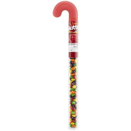 Skittles Original Christmas Candy Cane, 2.6 oz Tube
