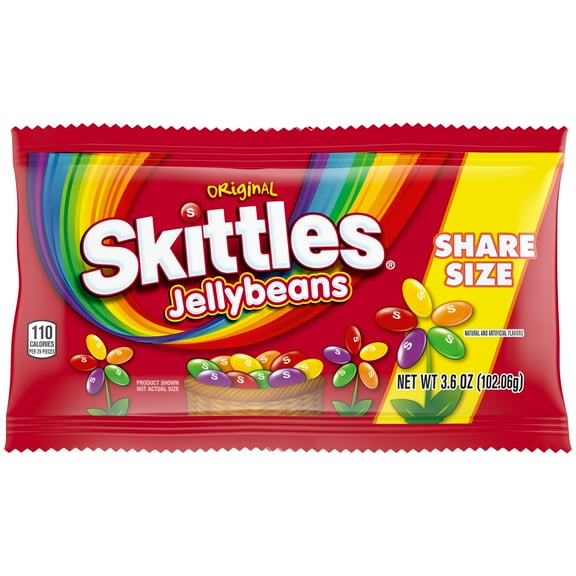 Skittles Original Jelly Beans Easter Candy, Share Size - 3.6 Oz Bag