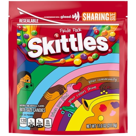 SKITTLES Original Share Size Pride Pouch, 11 oz Bag
