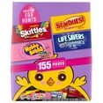 thumbnail image 1 of SKITTLES, STARBURST, LIFE SAVERS and HUBBA BUBBA Gum Easter Hunt Mix, 155 Fun Size Pieces, 46.2 oz., 1 of 9