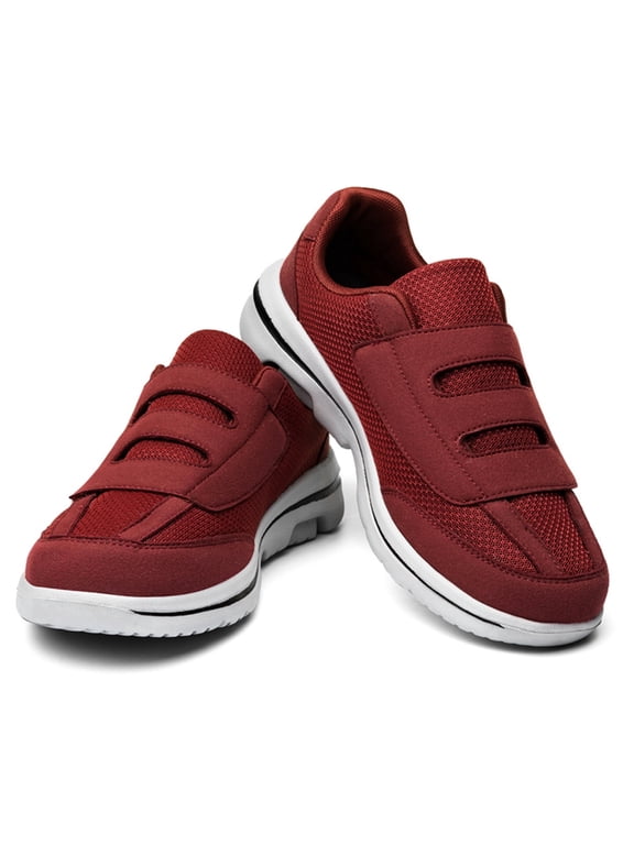Adjustable Closure Diabetic Shoes - Extra Wide Width, Slip-On Design for Elderly & Swollen Feet, Ideal for Lymphedema & Comfortable Walking