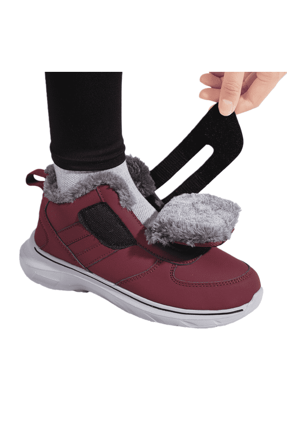 Diabetic Shoes Extra Wide Width Diabetic Boots Warm Slip-on Lymphedema Shoes Adjustable Closure Walking Shoes for Elderly Swollen Feet