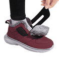 thumbnail image 1 of SKIUHS Extra Wide Width Warm Slip‑on Boots, Adjustable Closure Comfort Walking Shoes for Elderly & Swollen Feet, 1 of 8