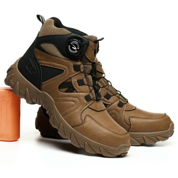 SKIUHS Men Safety Work Boots Waterproof Steel Toe Comfortable Lightweight Non Slip Puncture Resistant