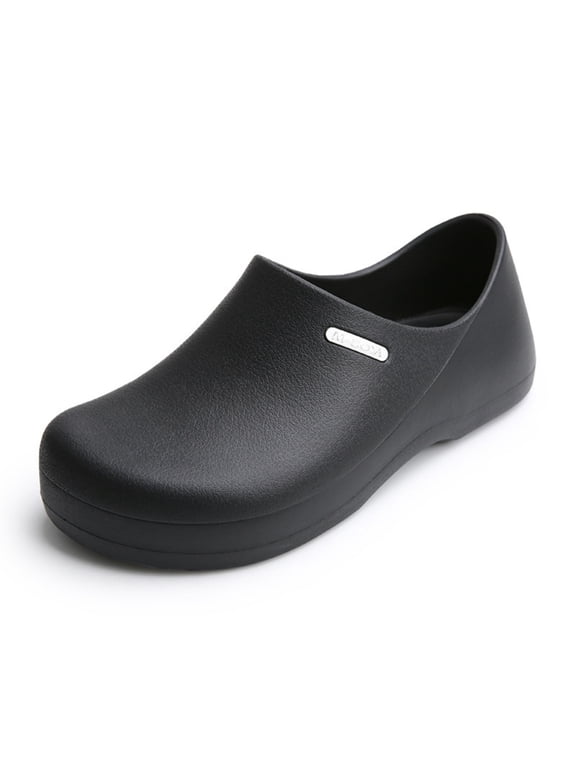 Men & Women Non Slip Chef Clogs – Waterproof Oil Resistant Slip On Work Shoes with Arch Support for Kitchen & Food Service
