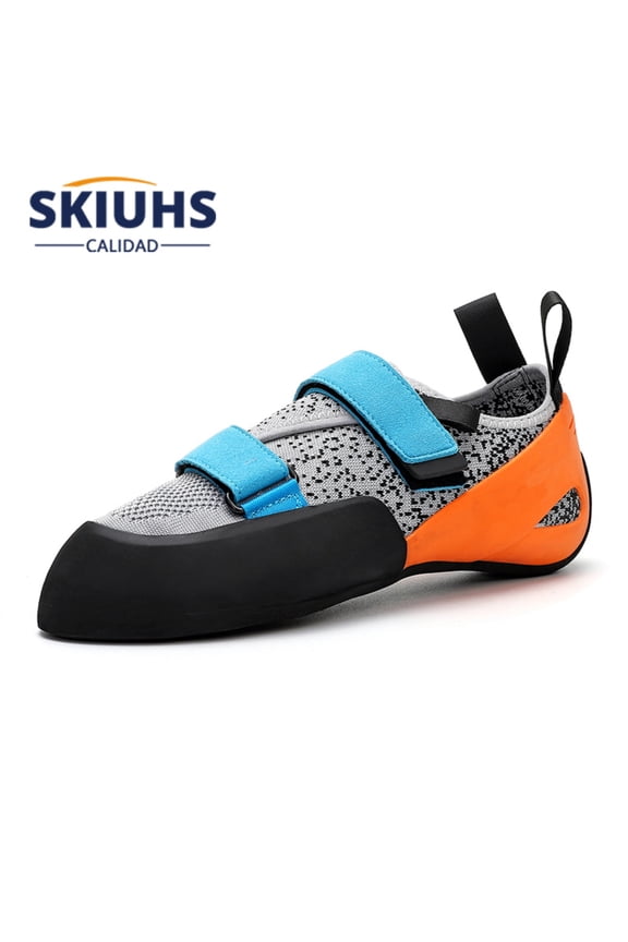 Men & Women Rock Climbing Shoes (Beginners/Advanced) – Indoor Outdoor Adjustable Hook-and-Loop Sticky Sole