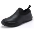thumbnail image 1 of SKIUHS Men & Women's Slip-On Slip Resistant Chef Shoes – Waterproof Oil Resistant Microfiber Leather Kitchen Work Safety Footwear, 1 of 7