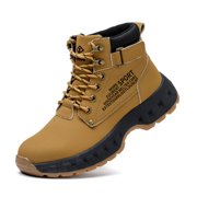 SKIUHS Mens All-Season Safety Boots   Lightweight, Durable, Impact/Puncture Resistant, Slip-Resistant Waterproof Work Boots