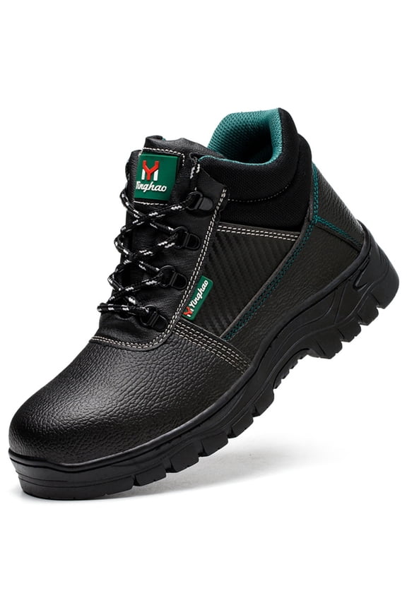 Men's Ankle Safety Work Boots – Composite Toe Waterproof Slip Resistant Lightweight Easy-to-Clean