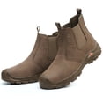 thumbnail image 1 of SKIUHS Men's Chelsea Style Steel Toe Work Boots – Waterproof Faux Leather, Oil & Chemical Resistant, Slip & Puncture Proof Industrial Safety Boots, 1 of 8