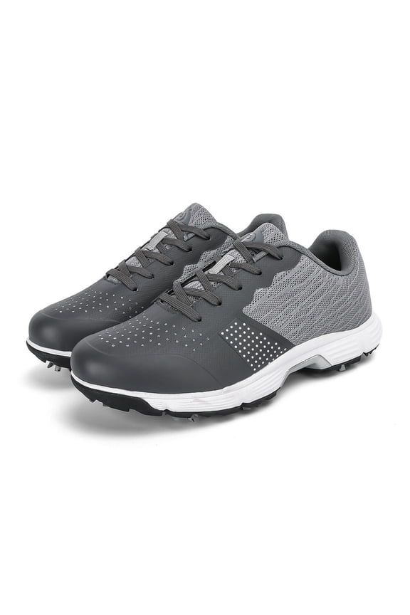 Men's Golf Shoes - Waterproof, Spiked Sole for Traction & Comfort in Outdoor Golf Rounds