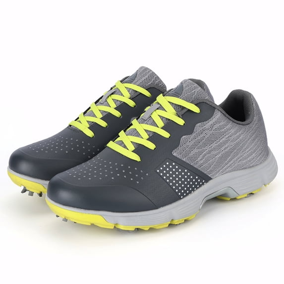 SKIUHS Men's Golf Shoes - Waterproof, Spiked Sole for Traction & Comfort in Outdoor Golf Rounds