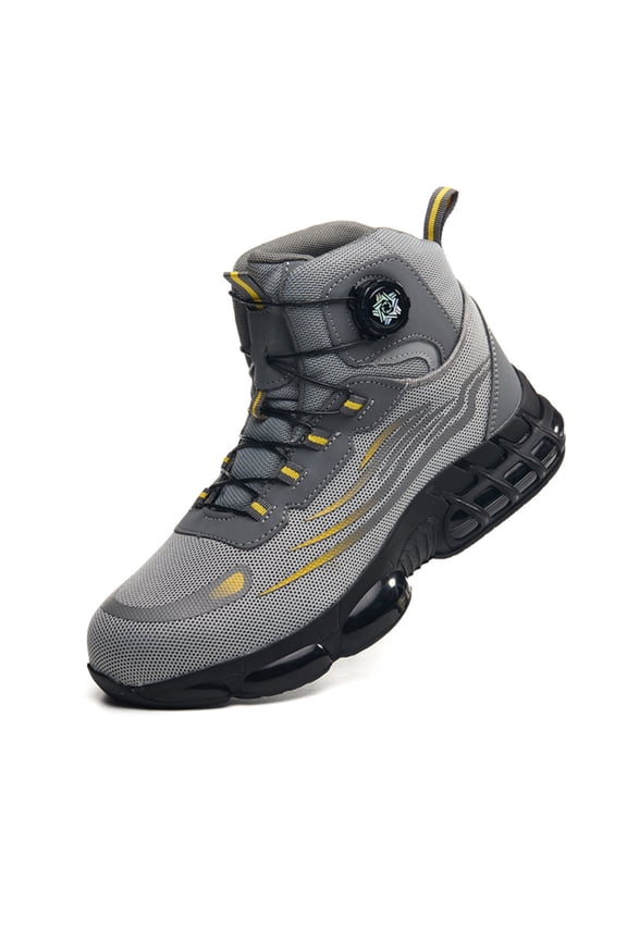 Men's High-Top All-Season Safety Boots – Lightweight, Durable, Comfortable, Slip-Resistant,Impact/Puncture Resistant Work Boots