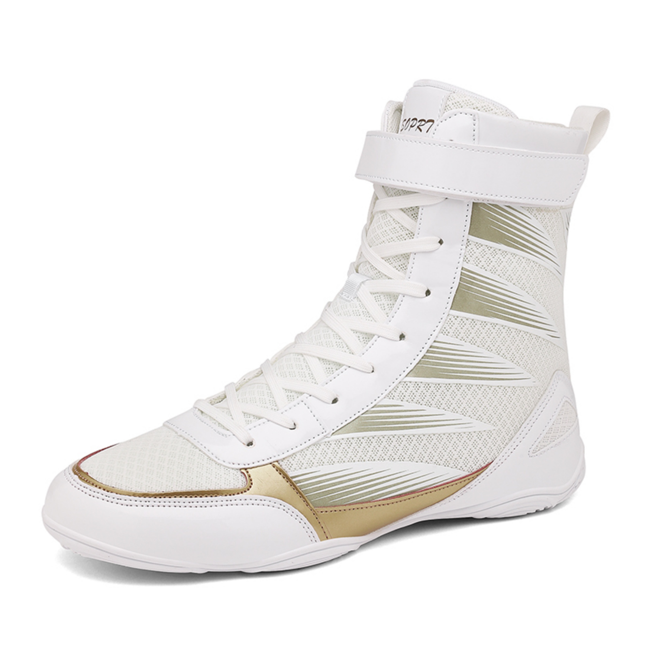 SKIUHS Men s High Top Boxing Shoes Non Slip Sole Ankle Support For 