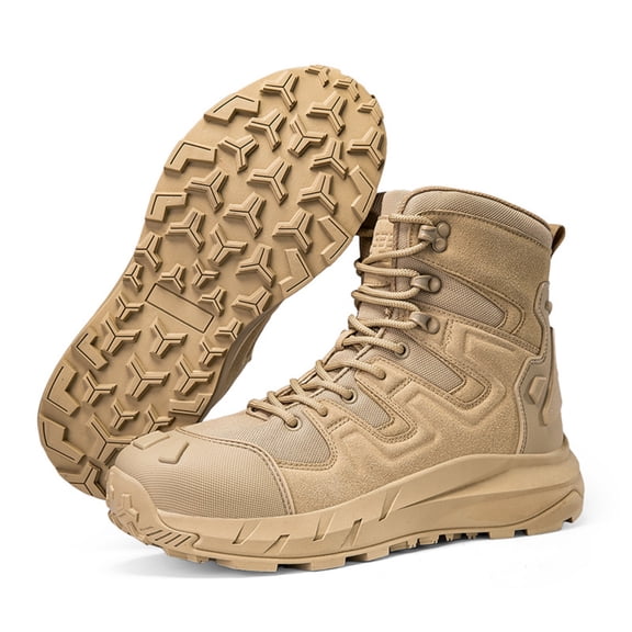 SKIUHS Men's High-Top Lightweight Tactical Boots – Non-Slip Outdoor Hiking Hunting & Adventure Boots