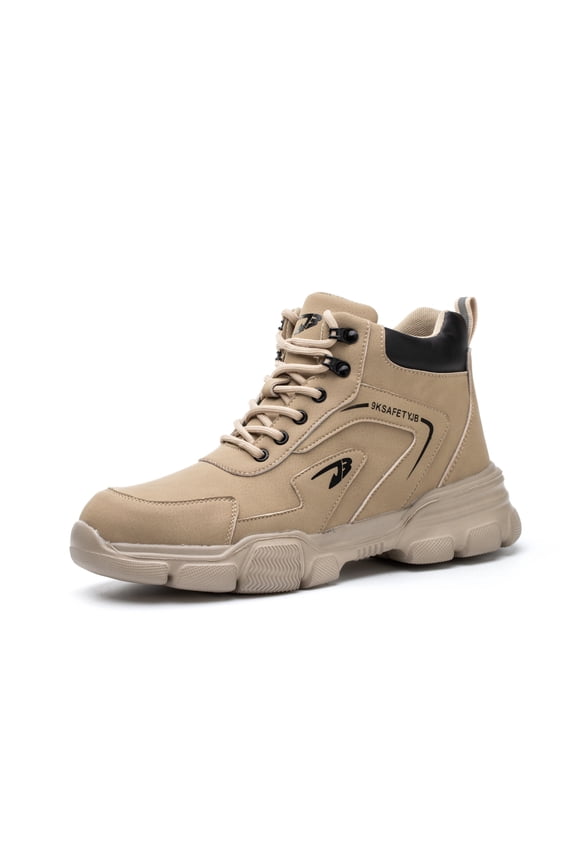 Men's High-Top Stylish Safety Shoes - High-Grade Security, Lightweight Waterproof Composite Toe & Thick Slip-Resistant Work Sneaker