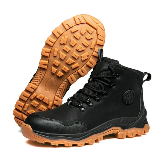 SKIUHS Men's Mid-Cut Safety Boots - Composite Toe, Anti-Puncture & Traction-Enhanced Sole