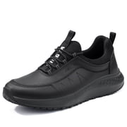 SKIUHS Mens Non Slip Oil Resistant Chef Work Shoes   Water Resistant Comfortable Kitchen Footwear
