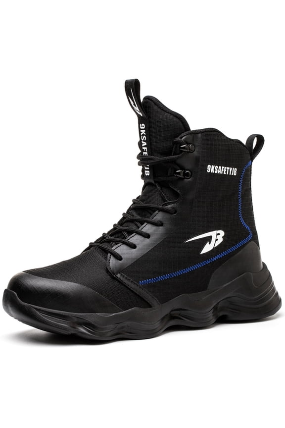 Men's Safety Steel Toe Work Boots Breathable Ankle Industrial Construction Boots FORTRESS