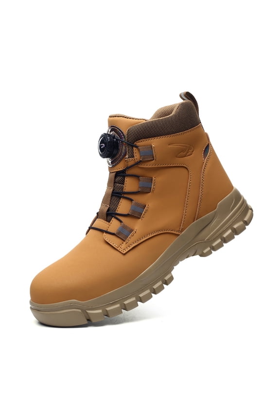 Men's Safety Steel Toe Work Boots – Breathable, Ankle Support, Industrial Construction Boots