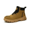 thumbnail image 1 of SKIUHS Men's Safety Steel Toe Work Boots – Stitched Detail Ankle, Industrial Construction Boots with Rugged Safety Design, 1 of 7