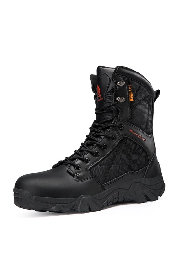 Men's Safety Work Boots – Steel Toe, Oil/Slip Resistant, Waterproof for Industrial Protection
