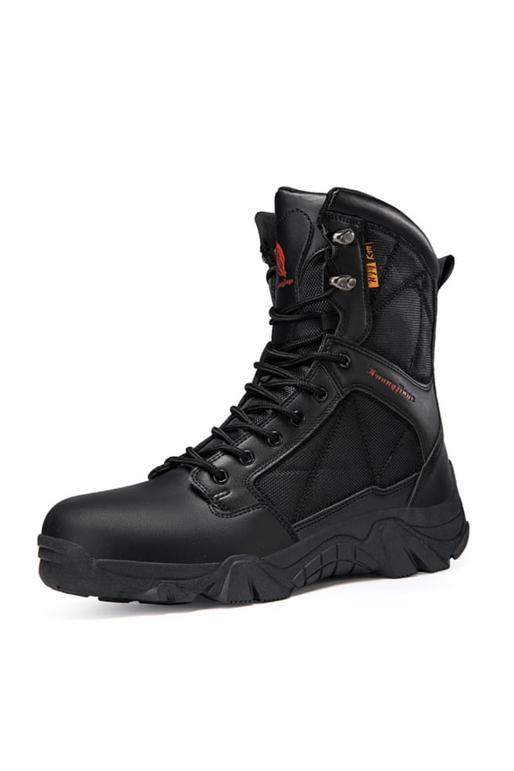 Men's Safety Work Boots – Steel Toe, Oil/Slip Resistant, Waterproof for Industrial Protection
