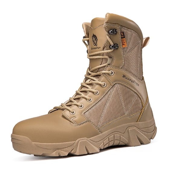 SKIUHS Men's Safety Work Boots – Steel Toe, Oil/Slip Resistant, Waterproof for Industrial Protection